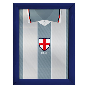 Personalised England - 1996 Away Shirt - A4 Metal Sign Plaque - Frame Options Available