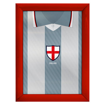 Personalised England - 1996 Away Shirt - A4 Metal Sign Plaque - Frame Options Available