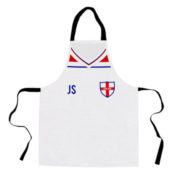 England - 1982 Home Shirt - Retro Football Novelty Water-Resistant, Lazer Cut (no fraying) Light Weight Adults Apron