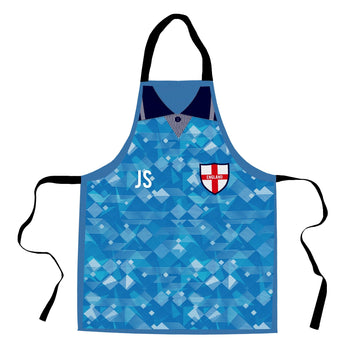 England 1990 Third Shirt - Retro Football Novelty Water-Resistant, Lazer Cut (no fraying) Light Weight Adults Apron