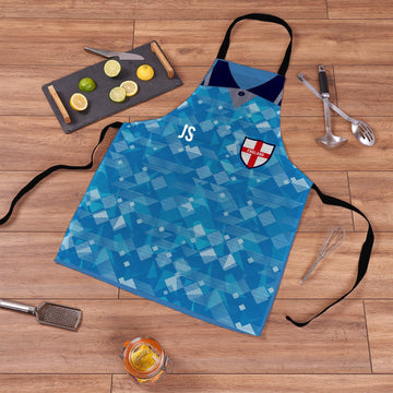 England 1990 Third Shirt - Retro Football Novelty Water-Resistant, Lazer Cut (no fraying) Light Weight Adults Apron