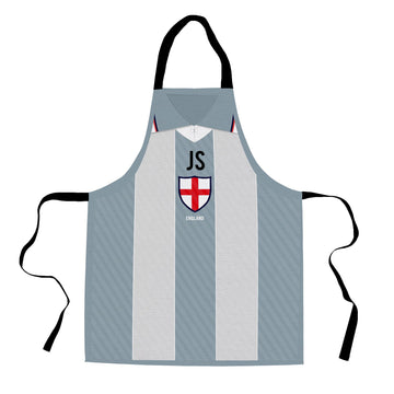 England - 1996 Away Shirt - Retro Football Novelty Water-Resistant, Lazer Cut (no fraying) Light Weight Adults Apron