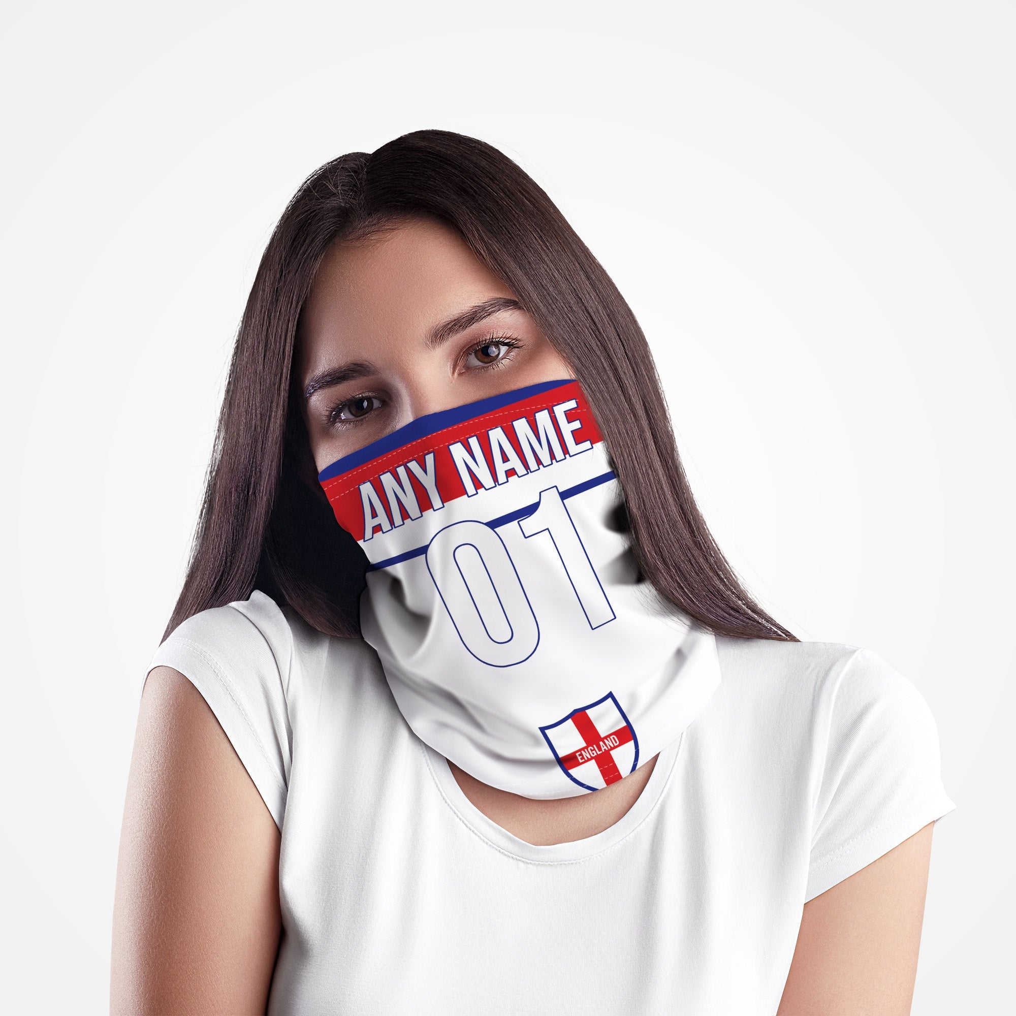 England 1982 Home - Personalised Retro Football Snood