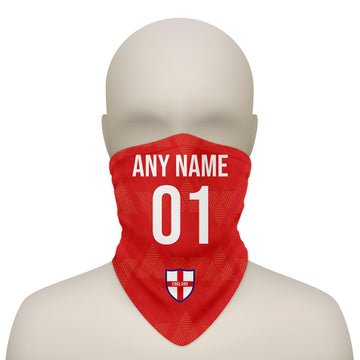 England 1990 Away - Personalised Retro Football Snood