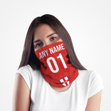 England 1990 Away - Personalised Retro Football Snood