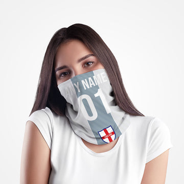 England 1996 Away - Personalised Retro Football Snood