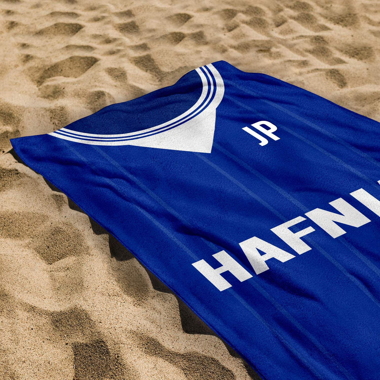 Everton - 1984 - Home Shirt - Personalised Vintage Beach Towel - 150cm x 75cm