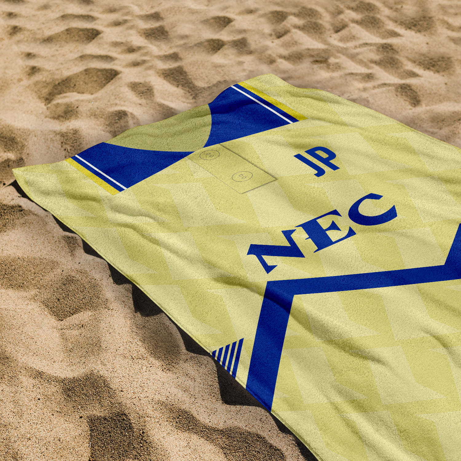 Everton - 1990 - Away Shirt - Personalised Vintage Beach Towel