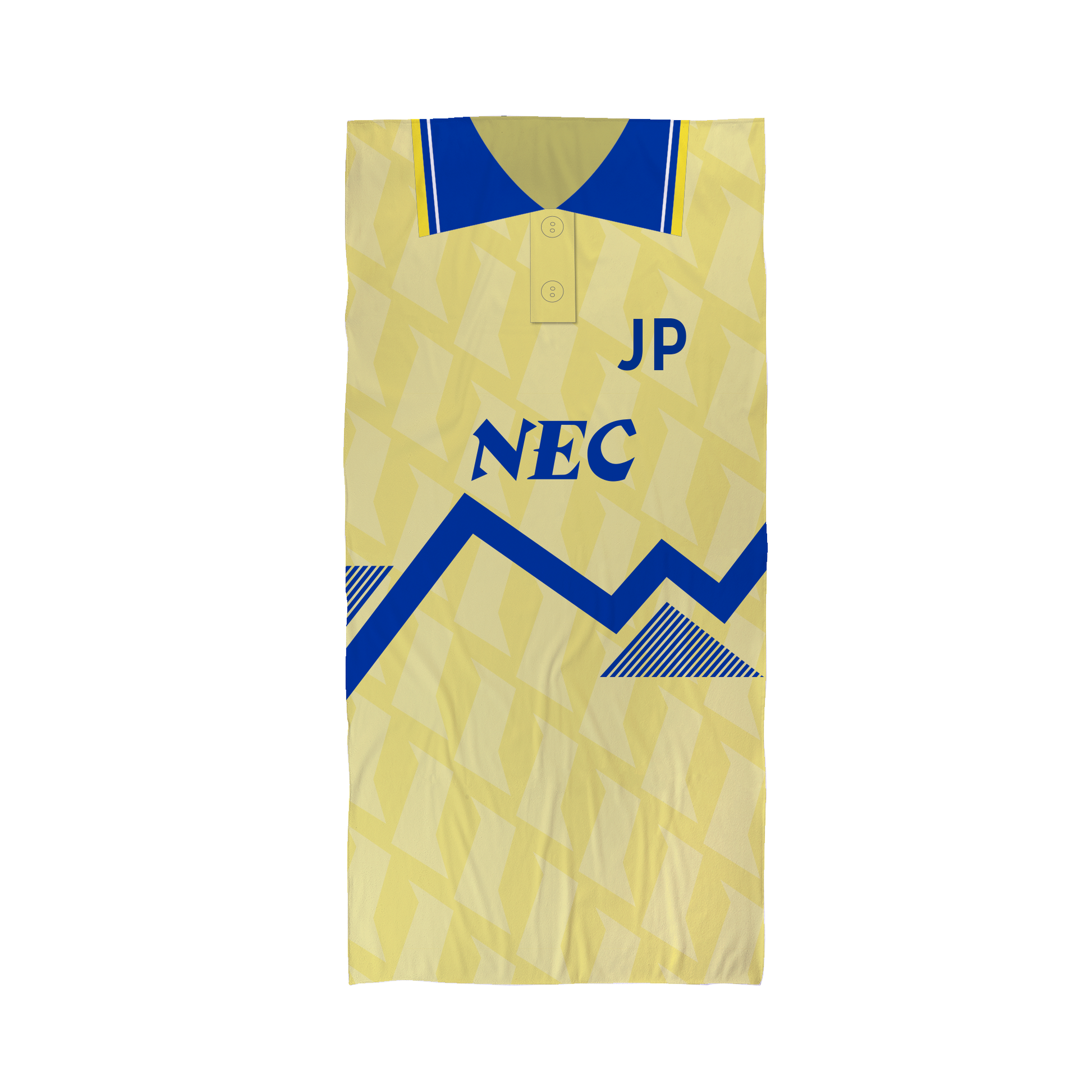 Everton - 1990 - Away Shirt - Personalised Vintage Beach Towel