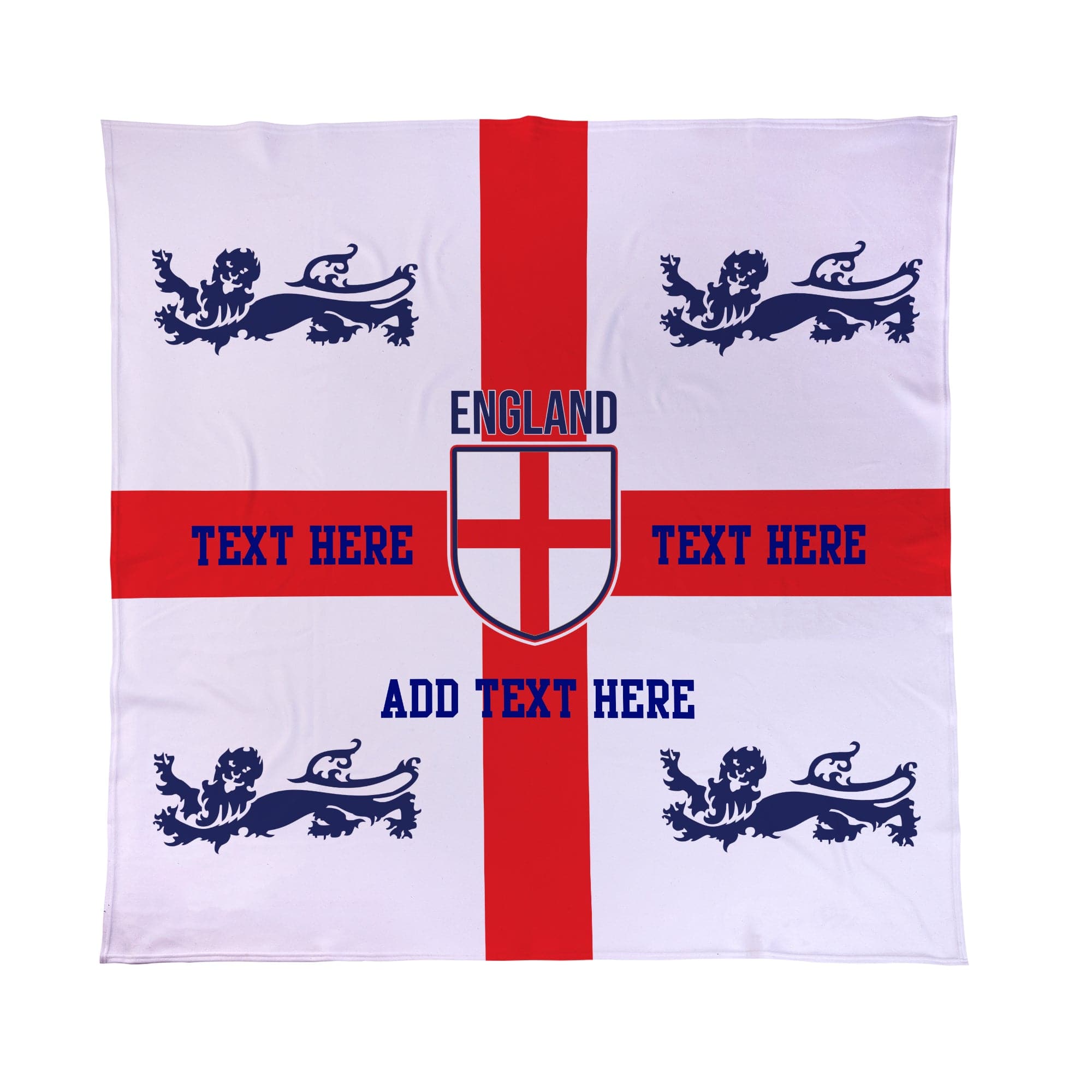 Personalised England - Fleece Blanket