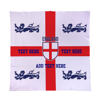 Personalised England - Fleece Blanket