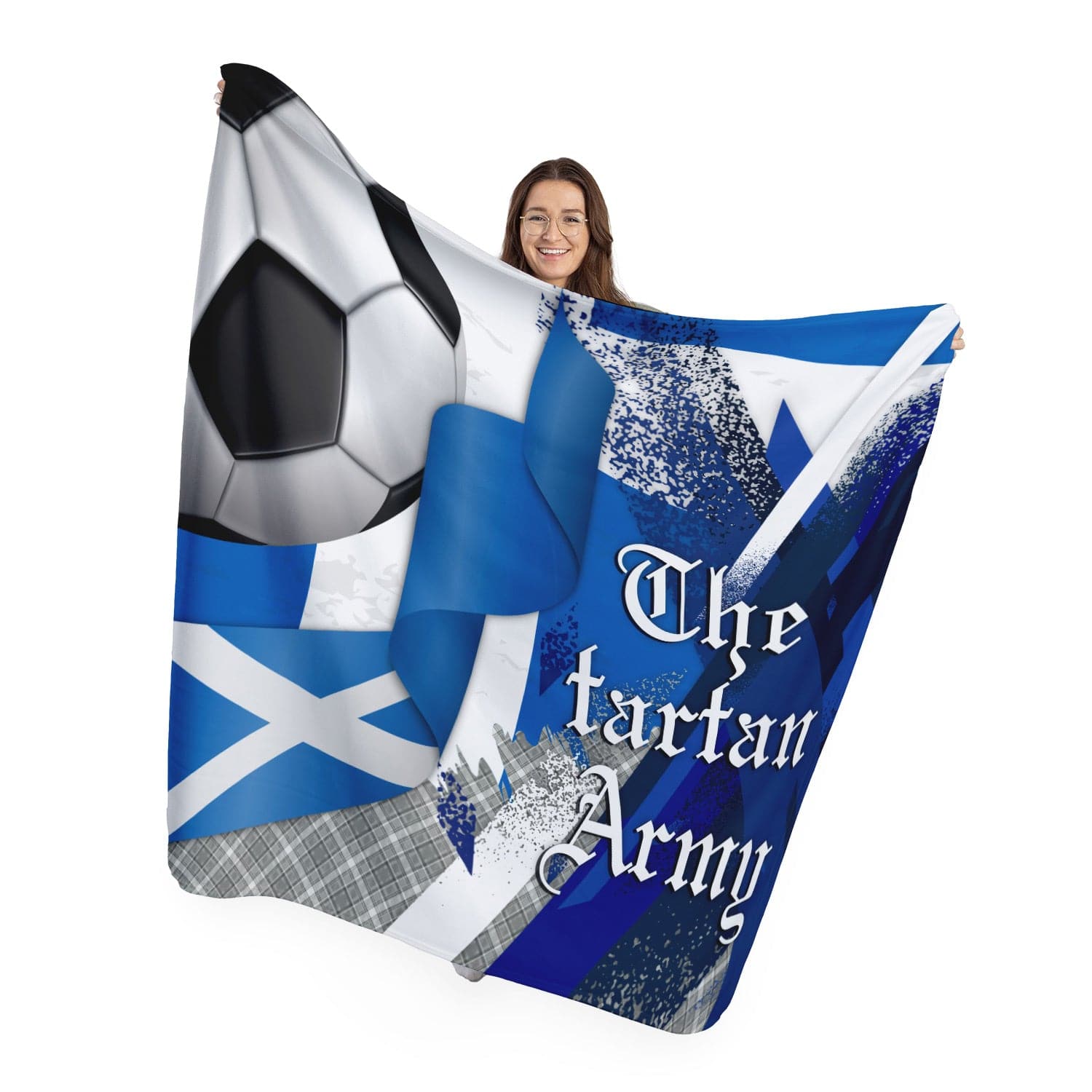 Tartan Army - Personalised Fleece Blanket