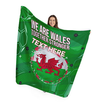 We Are Wales - Together Stronger - Personalised Fleece Blanket