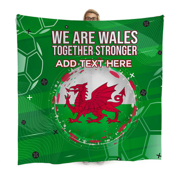 We Are Wales - Together Stronger - Personalised Fleece Blanket