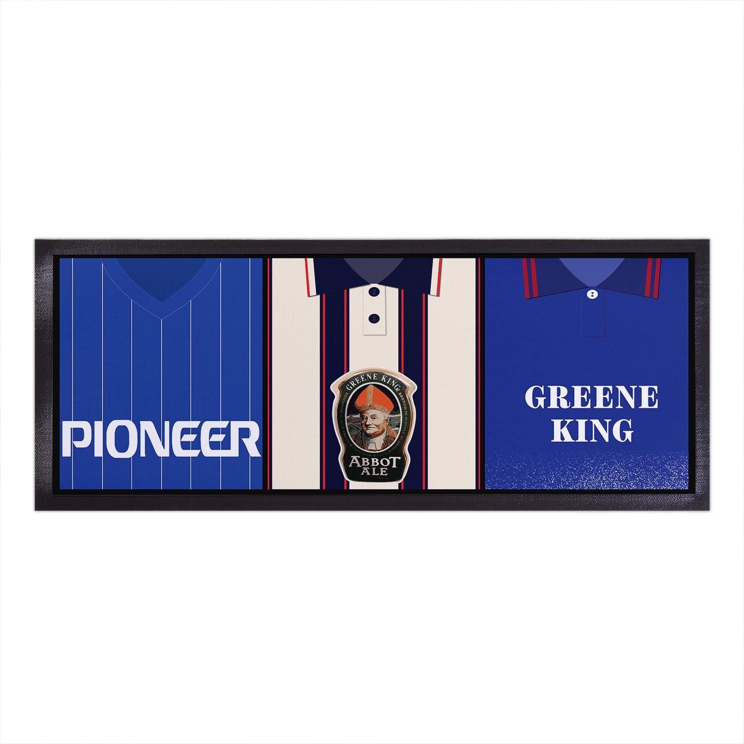 Ipswich Retro Retro Football Shirts - Personalised Bar Runner