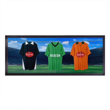 Plymouth Retro Retro Hanging Football Shirts - Personalised Bar Runner