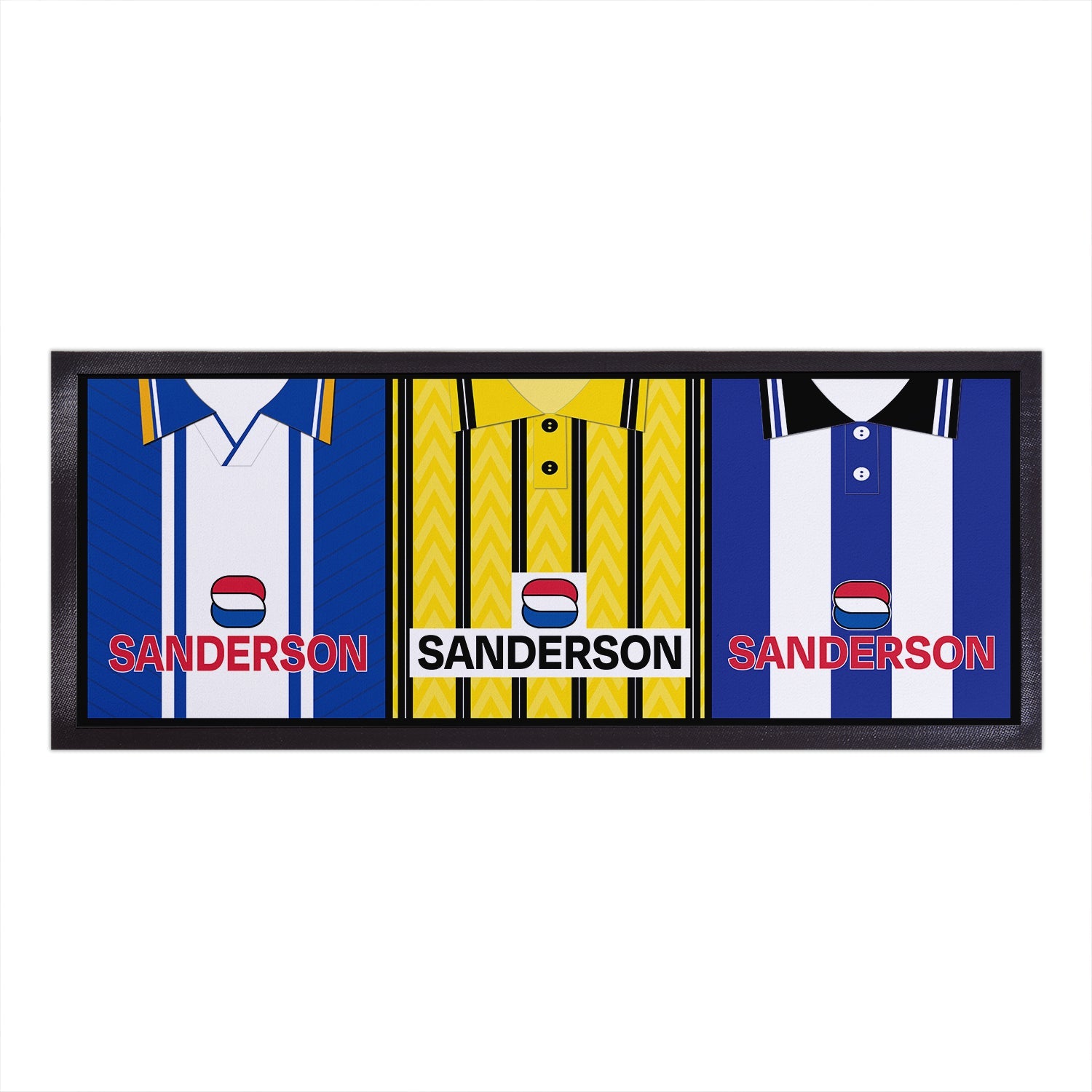 Wednesday Retro Football Shirts - Personalised Bar Runner