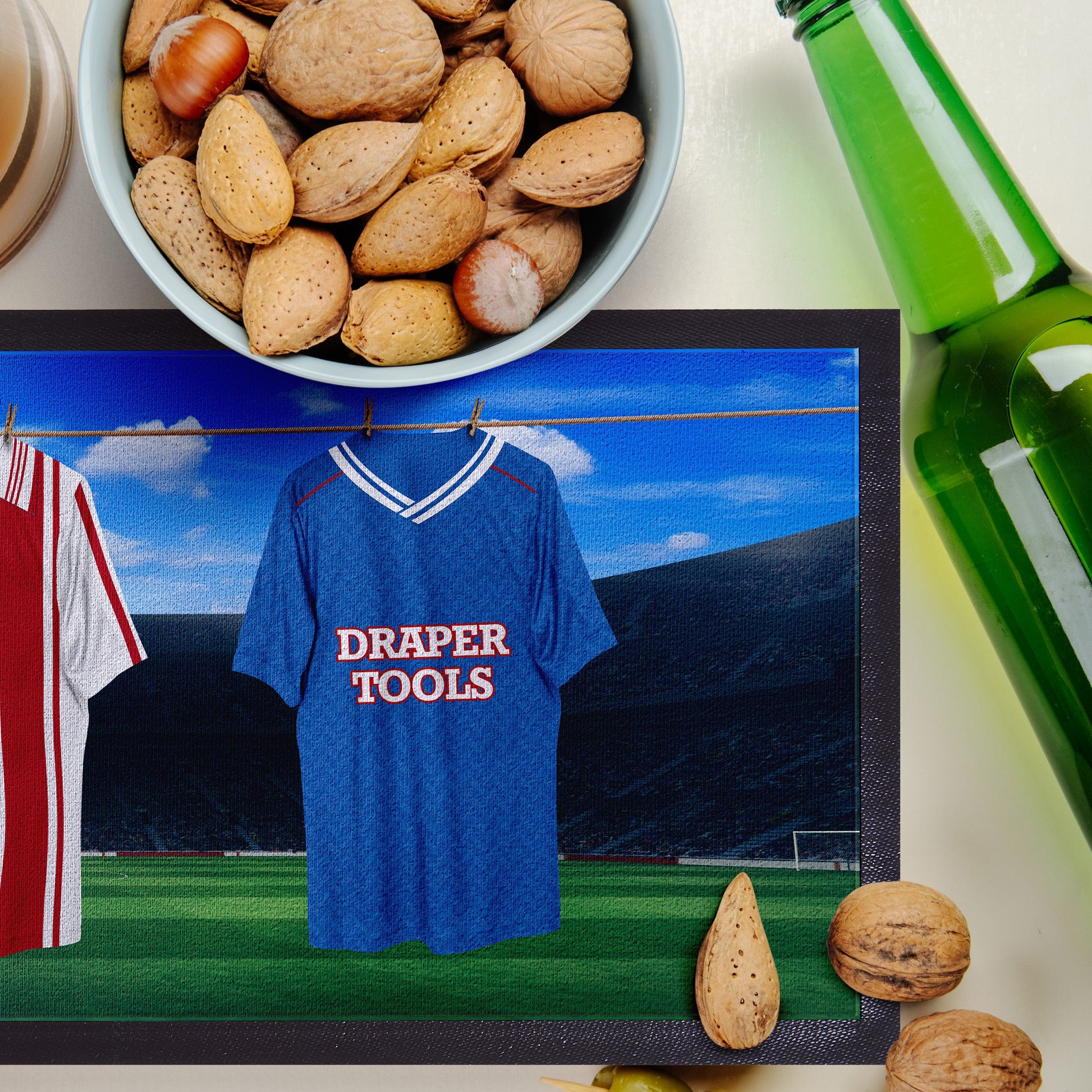 Southampton Retro Hanging Football Shirts - Personalised Bar Runner