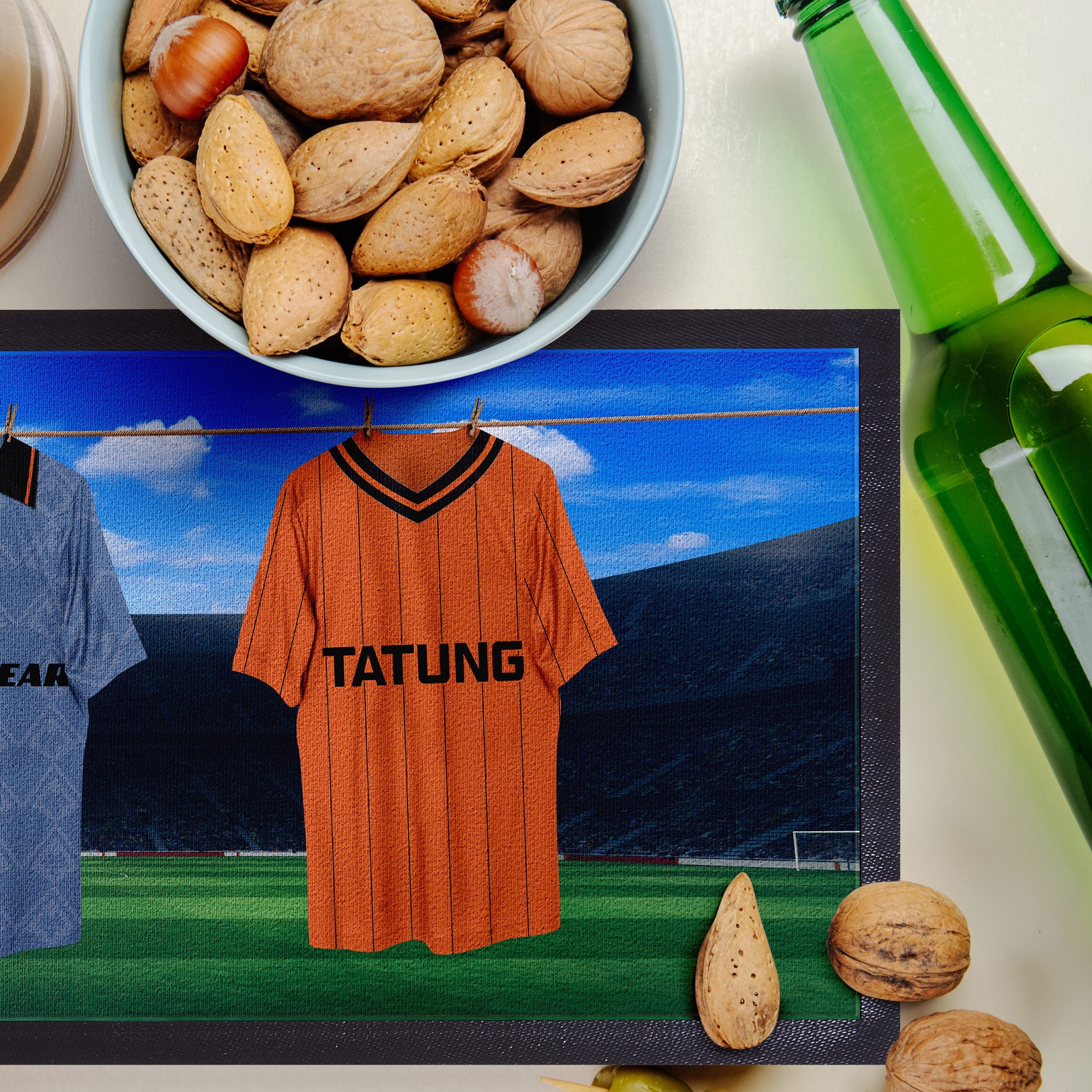 Wolves Retro Hanging Football Shirts - Personalised Bar Runner