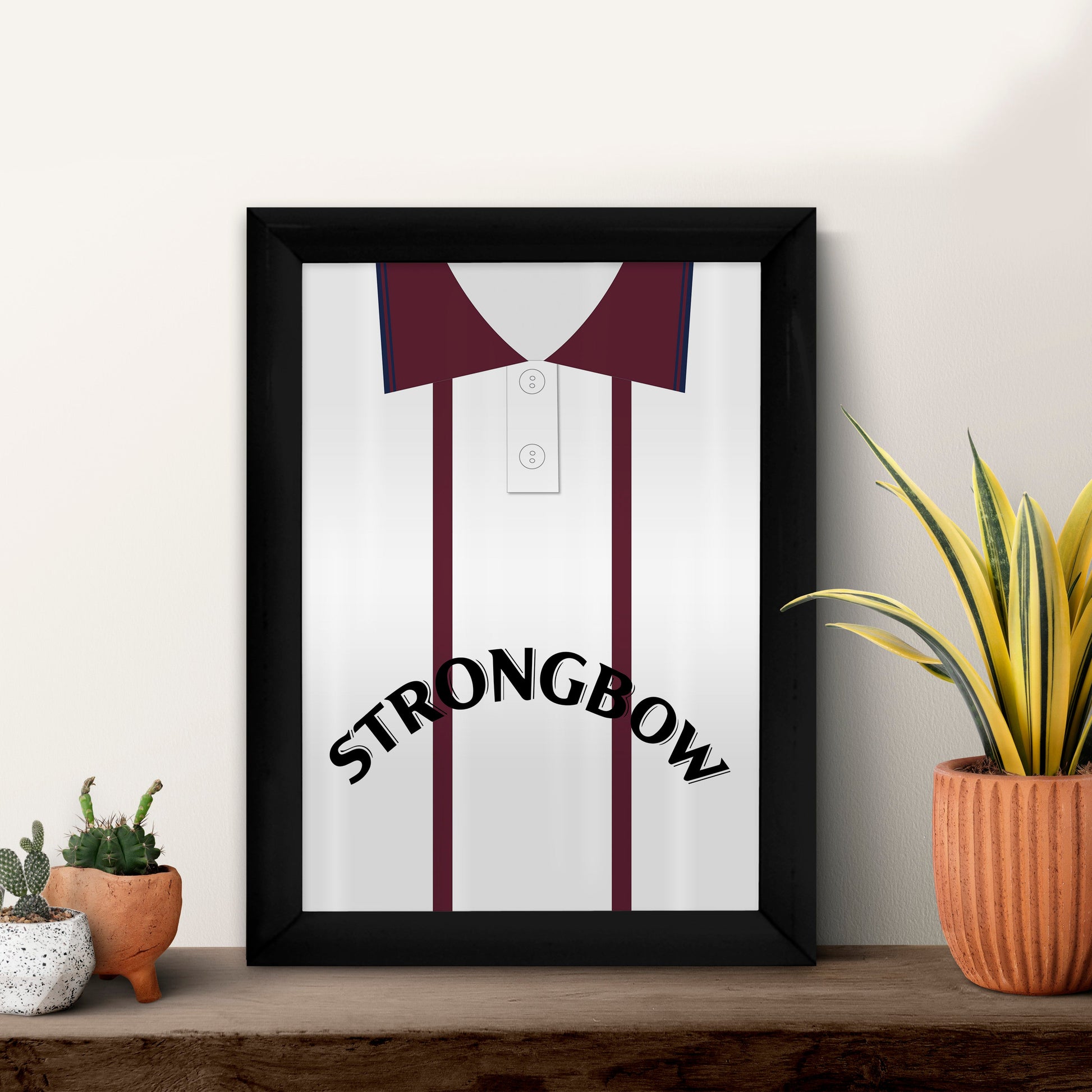 Hearts 1994 Away Shirt - A4 Personalised Metal Sign Plaque