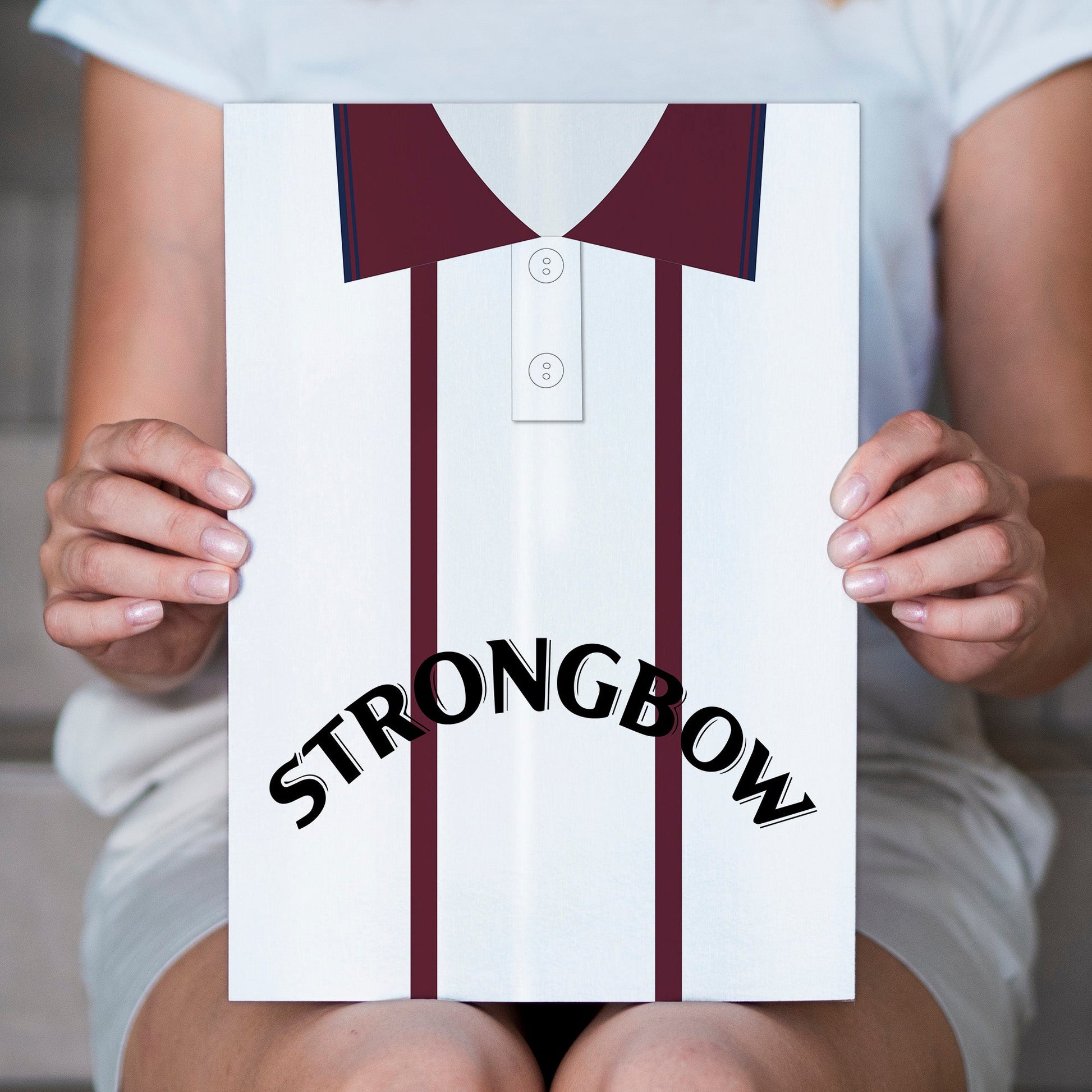 Hearts 1994 Away Shirt - A4 Personalised Metal Sign Plaque