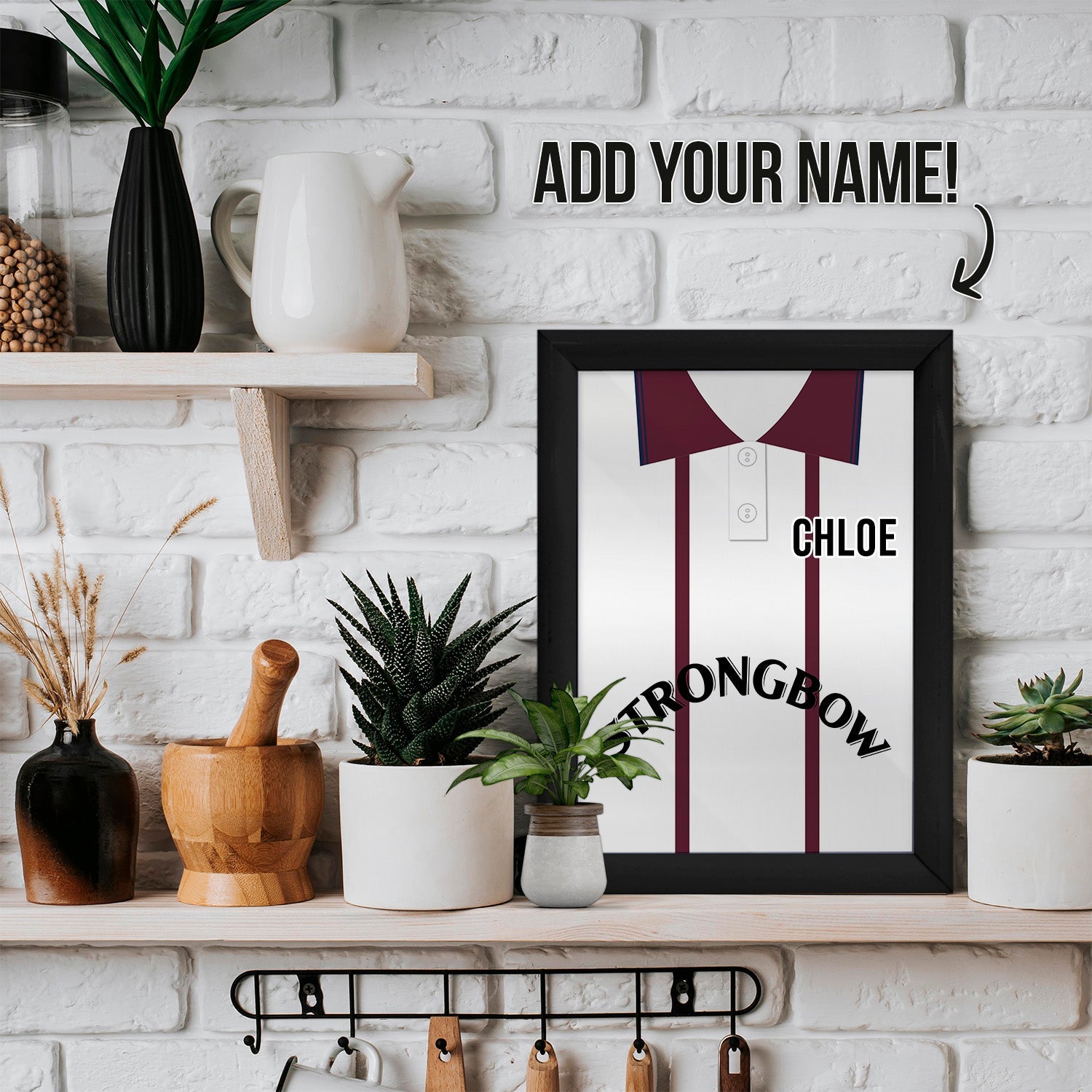 Hearts 1994 Away Shirt - A4 Personalised Metal Sign Plaque