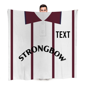 Heart of Midlothian Retro - 1994 Away - Personalised Retro Fleece Blanket 150cm X 150cm