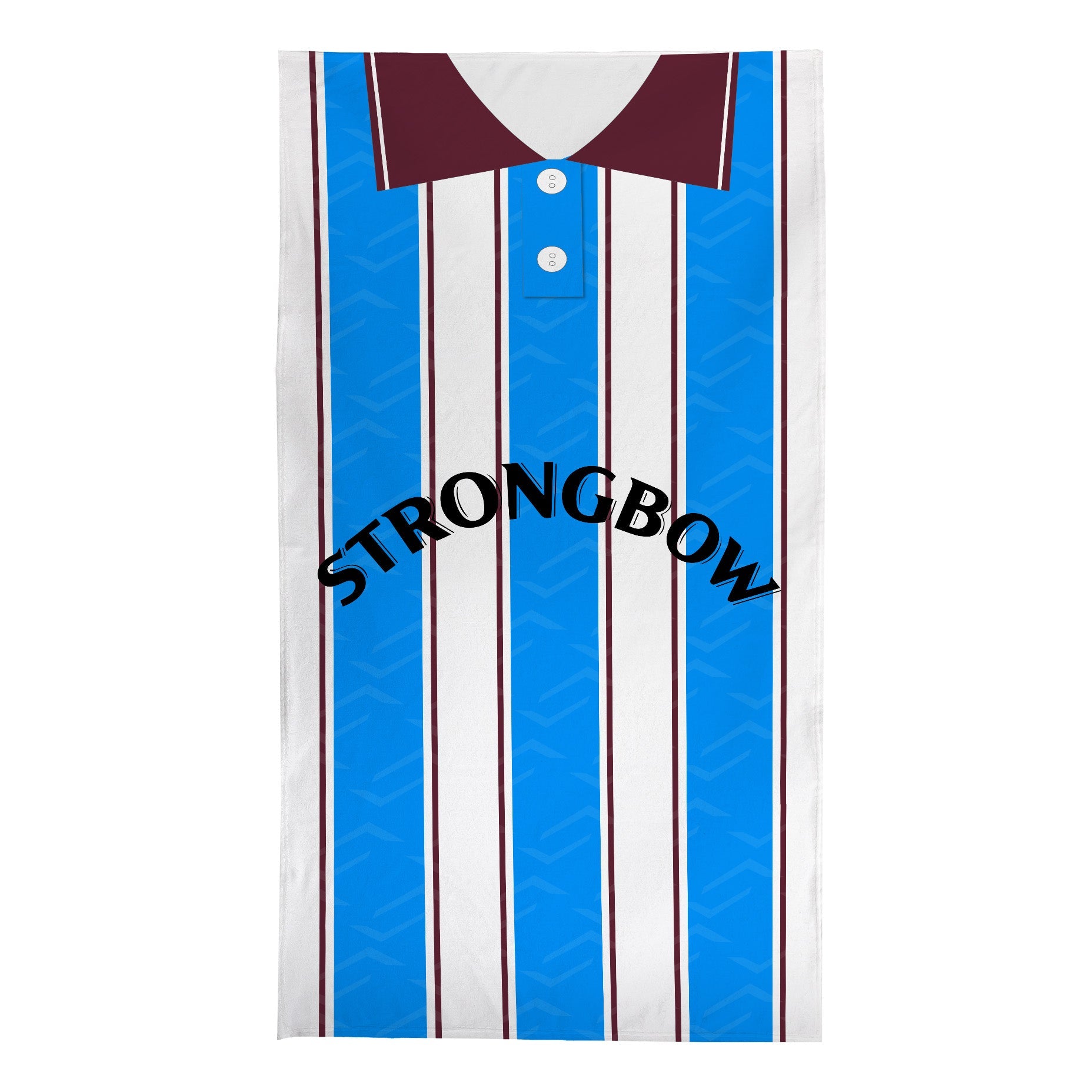 Hearts 1995 Away Shirt - Personalised Lightweight, Microfibre Retro Beach Towel 