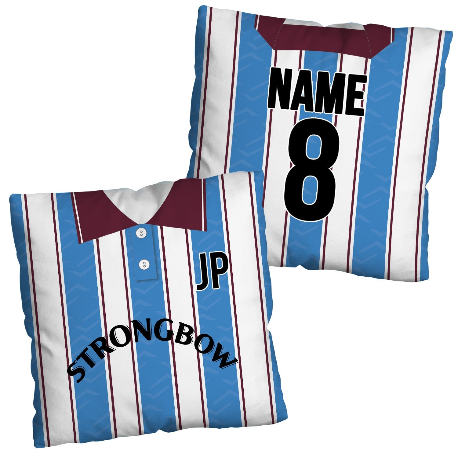 Hearts 1995 Away Shirt - 45cm or 61cm Retro Cushion