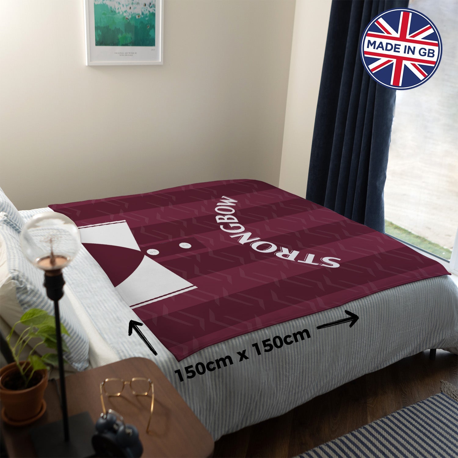 Hearts - 1997 Home - Personalised Retro Fleece Blanket 150cm X 150cm