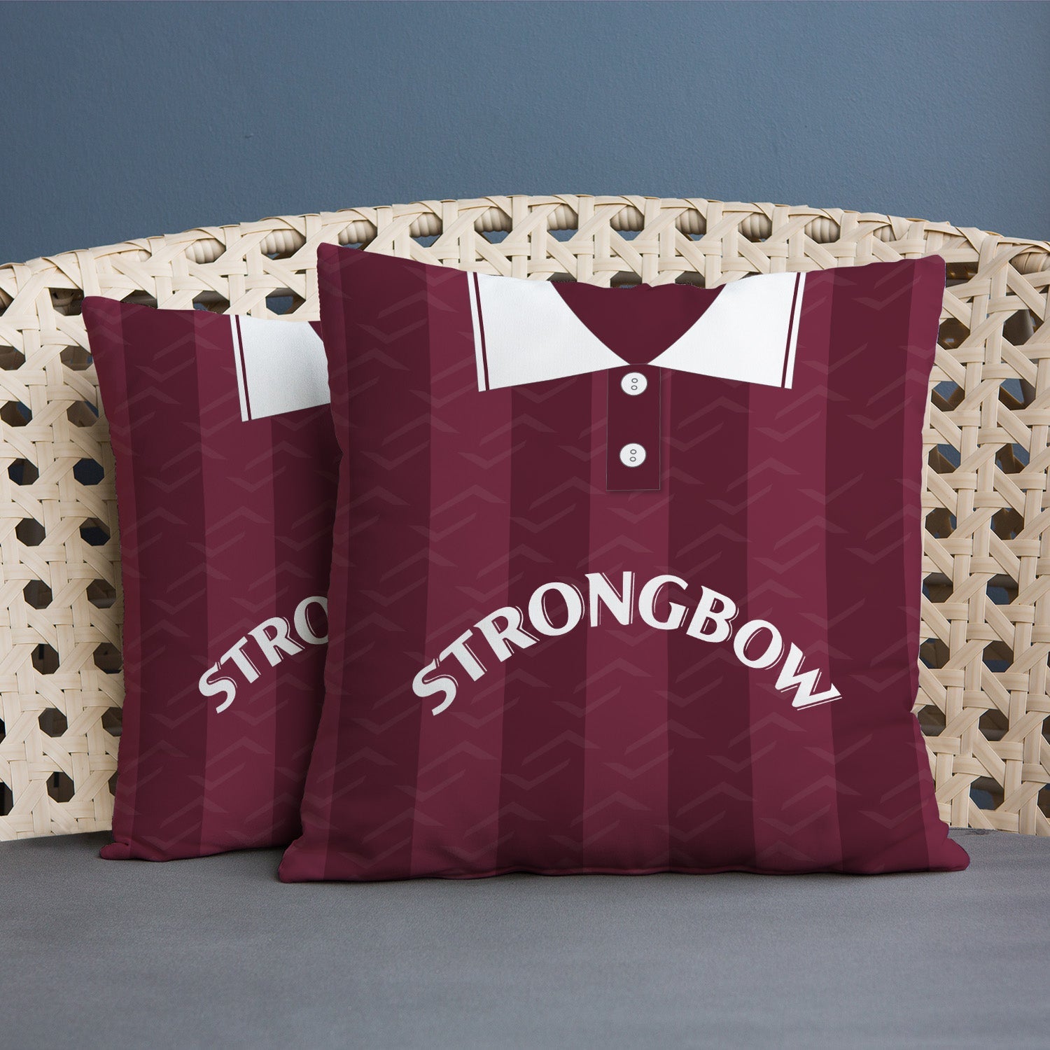 Hearts 1997 Home Shirt - 45cm or 61cm Retro Cushion