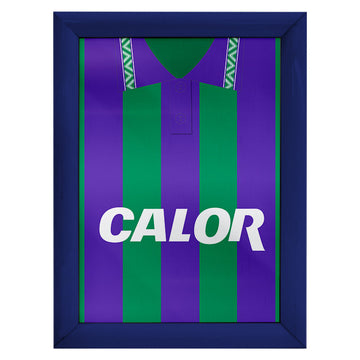 Hibernian Retro 1994 Away Shirt - A4 Personalised Metal Sign Plaque - Frame Options Available