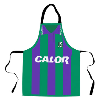 Hibernian Retro 1994 Away Shirt Apron - Personalised Retro Football Novelty Water-Resistant, Lazer Cut (no fraying) Light Weight Adults Apron