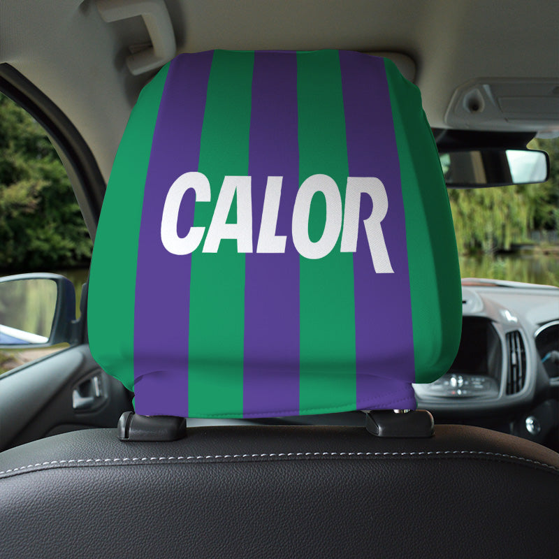 Hibernian 1994 Away - Retro Football Shirt - Pack of 2 - Car Seat Headrest Covers