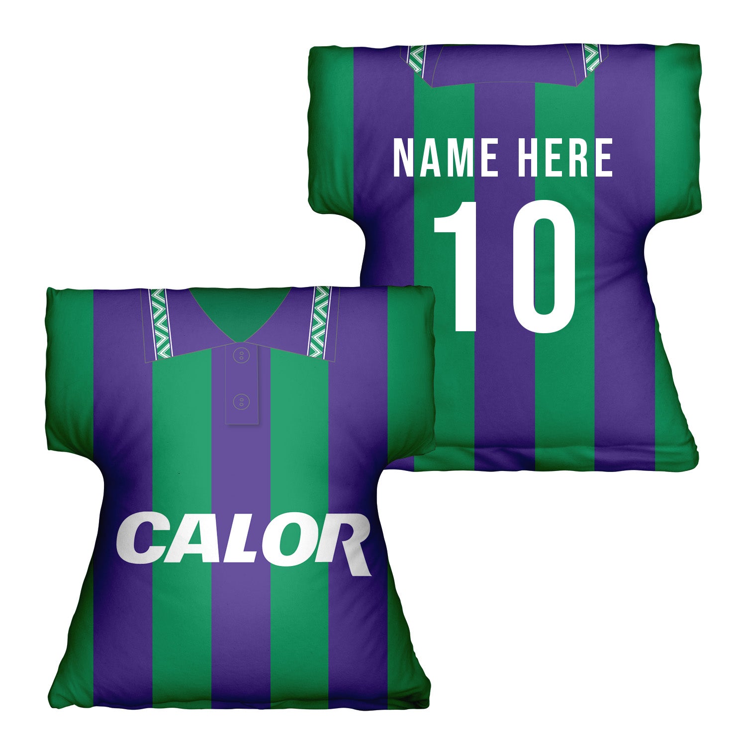 Hibernian 1994 Away Shirt - Personalised Retro Shirt Cushion