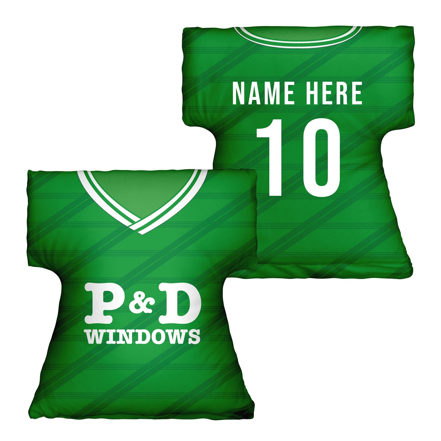 Hibernian 1998 Home Shirt - Personalised Retro Shirt Cushion