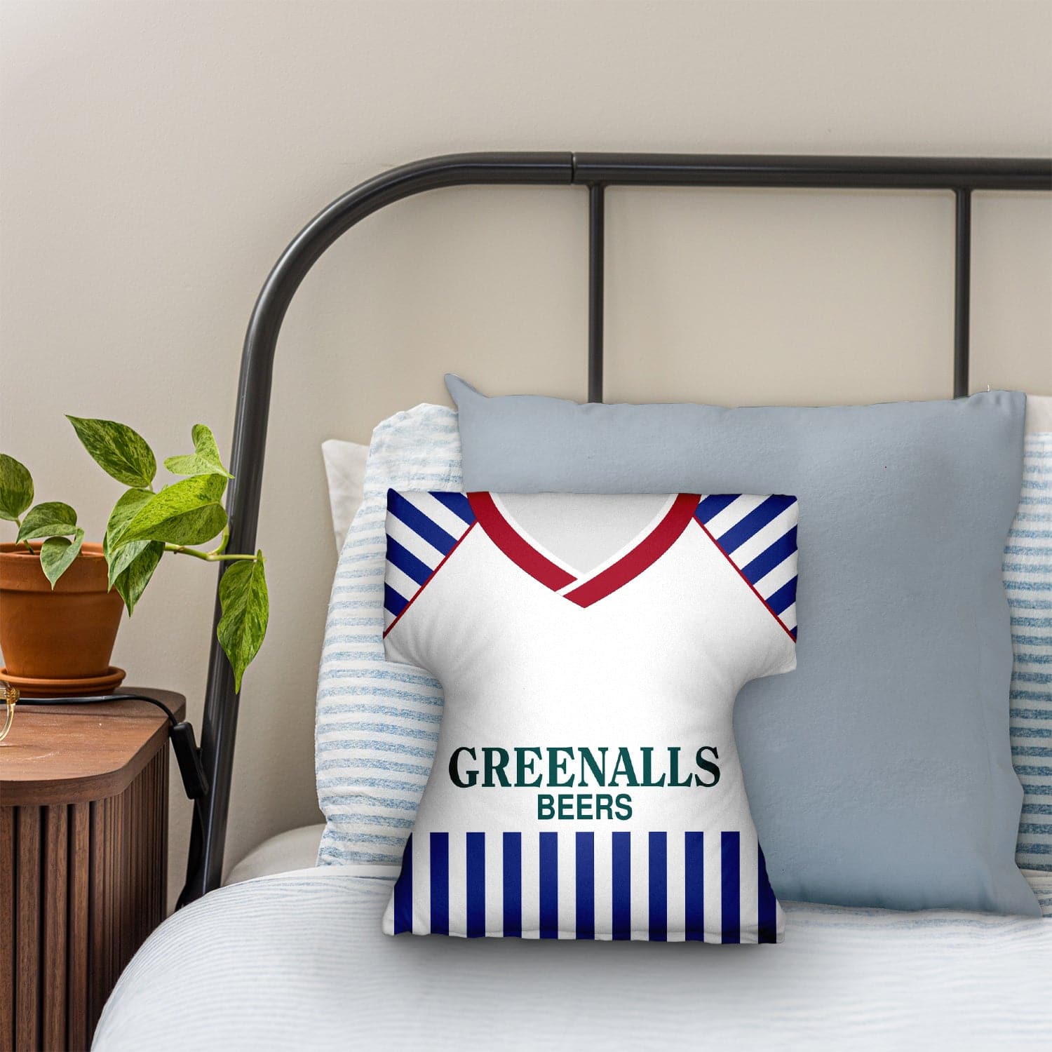 Huddersfield - 1987 Home Shirt - Personalised Retro Shirt Cushion