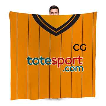 Hull Retro - 2009 - Home Shirt - Personalised Retro Fleece Blanket