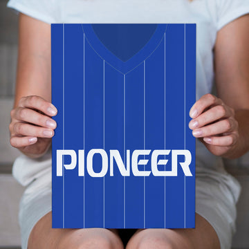 Ipswich Retro 1981 Home Retro Shirt - A4 Personalised Metal Sign Plaque - Frame Options Available