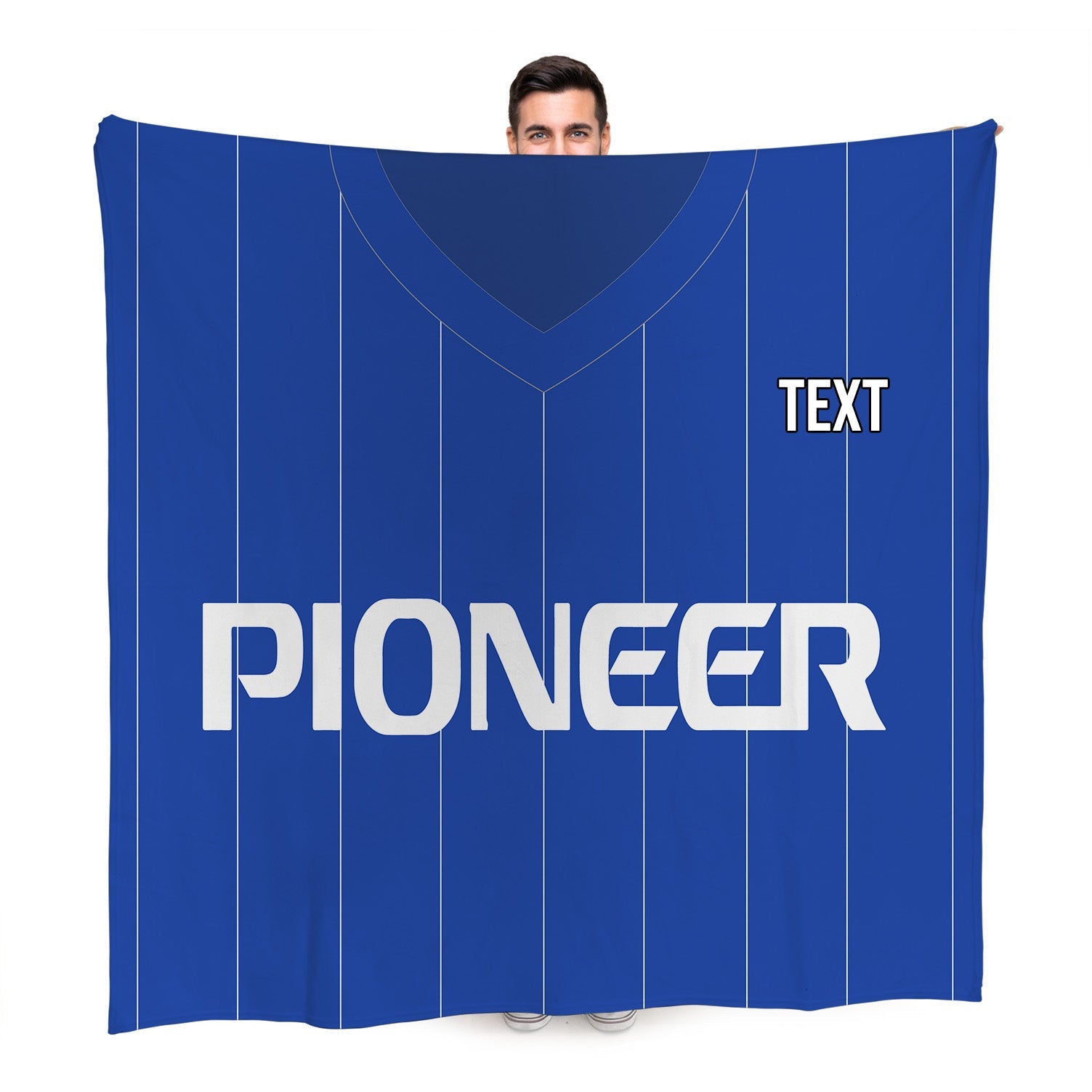 Ipswich Retro 1981 Home Shirt - Personalised Retro Fleece Blanket 150cm X 150cm