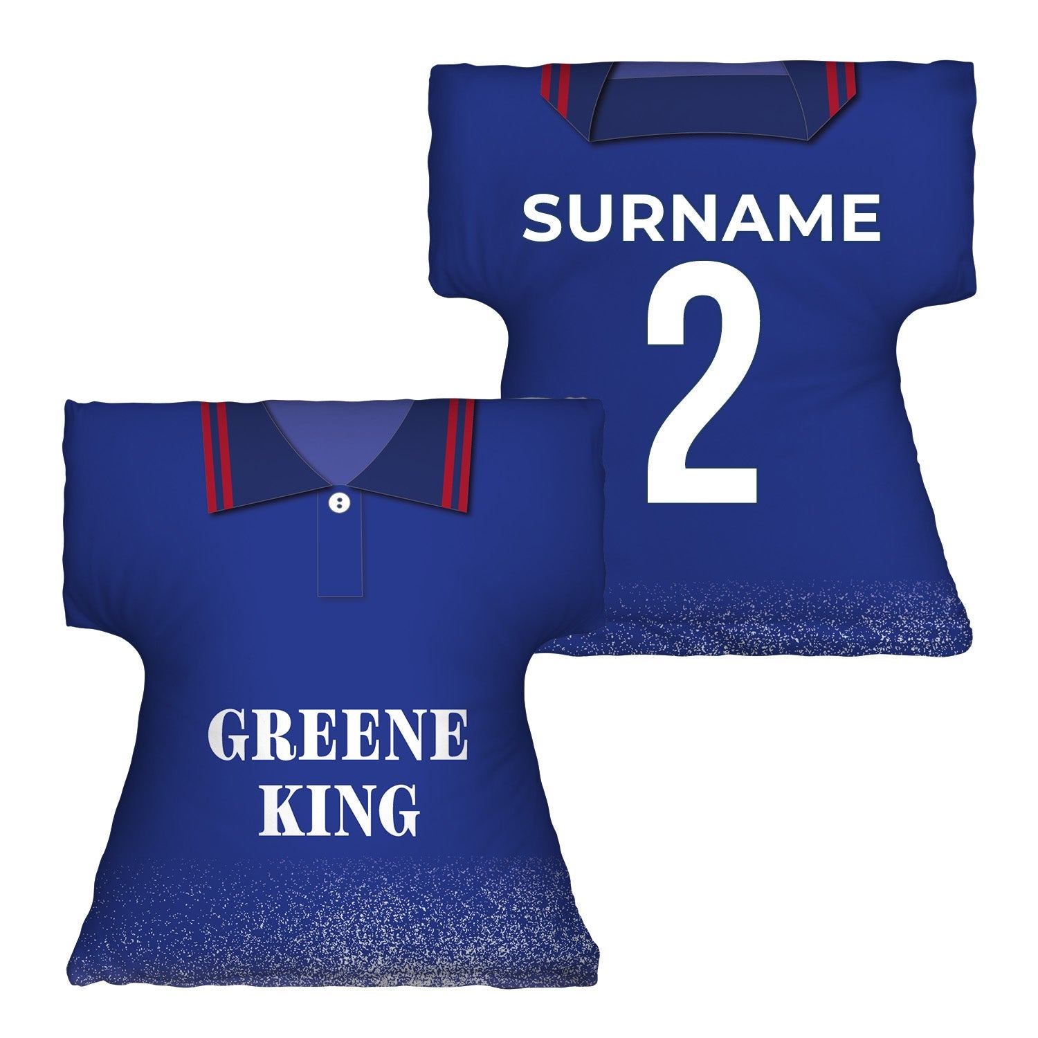 Ipswich Retro 1996 Home Shirt - Personalised Retro Shirt Cushion