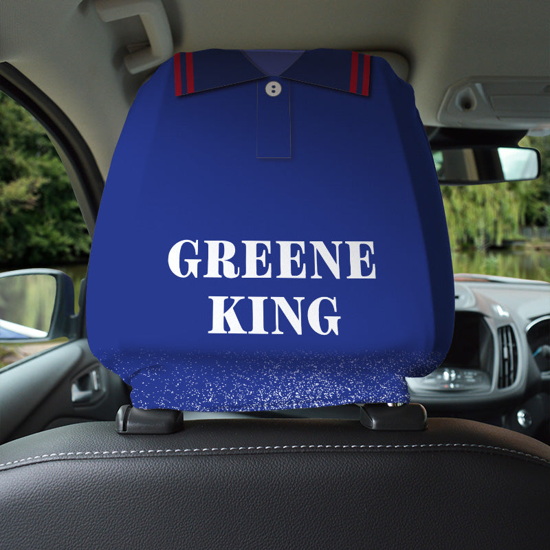 Ipswich Retro 1996 Home Shirt - Retro Football Shirt - Pack of 2 - Car Seat Headrest Covers