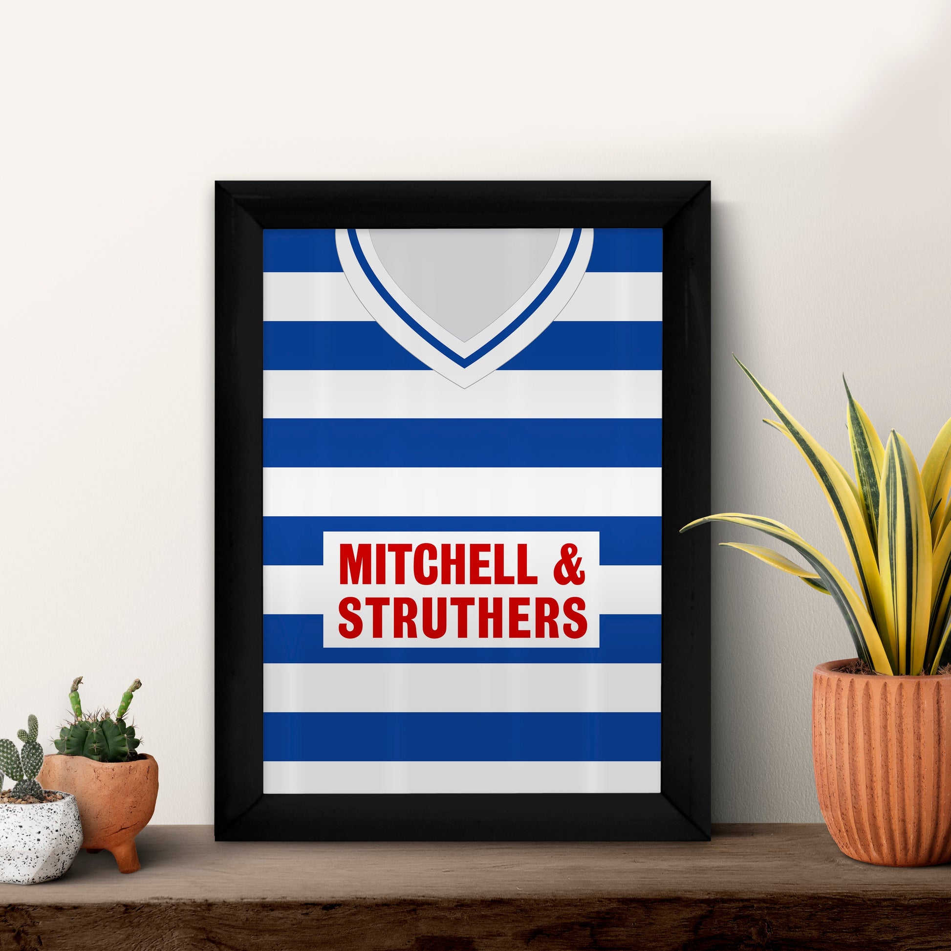 Kilmarnock 1985 Home Shirt - A4 Personalised Metal Sign Plaque