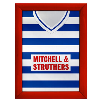 Kilmarnock 1985 Home Shirt - A4 Personalised Metal Sign Plaque - Frame Options Available