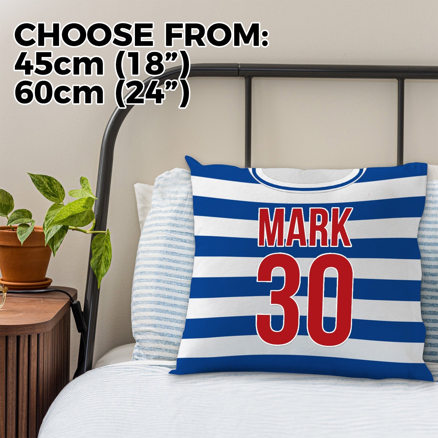 Kilmarnock 1985 Home Shirt - 45cm or 61cm Retro Cushion