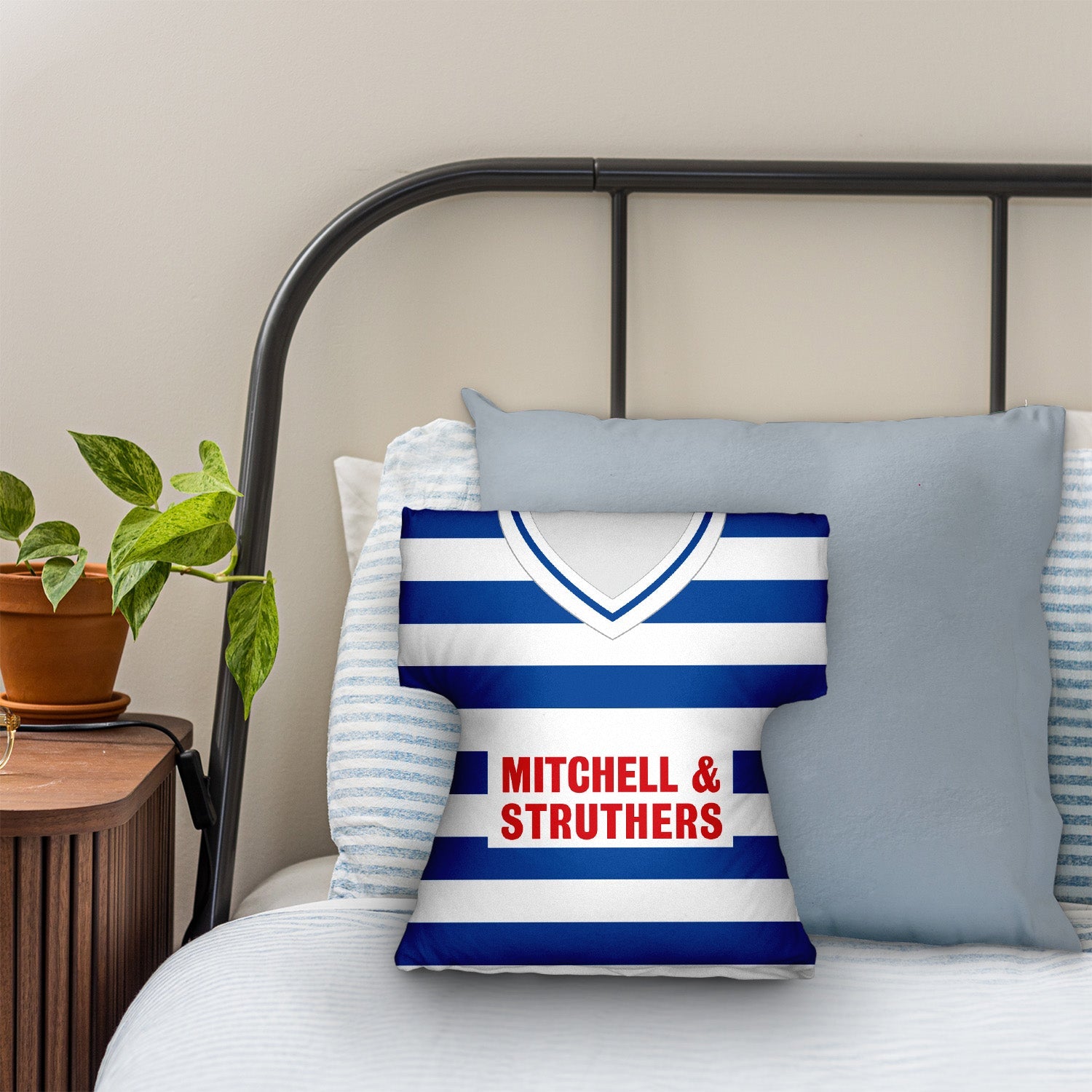 Kilmarnock 1985 Home Shirt - Personalised Retro Shirt Cushion