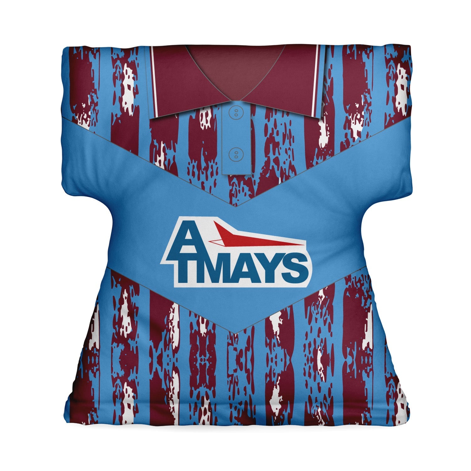 Kilmarnock 1993 Away Shirt - Personalised Retro Shirt Cushion