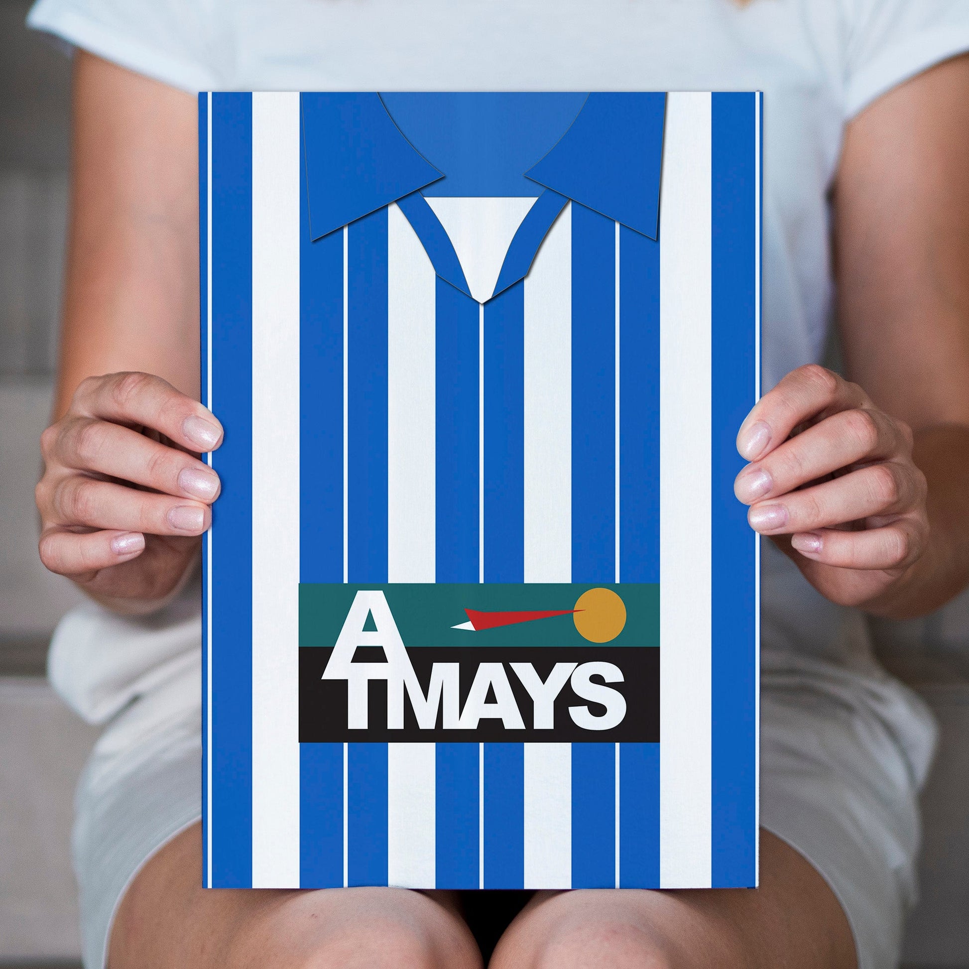 Kilmarnock 1997 Home Shirt - A4 Personalised Metal Sign Plaque