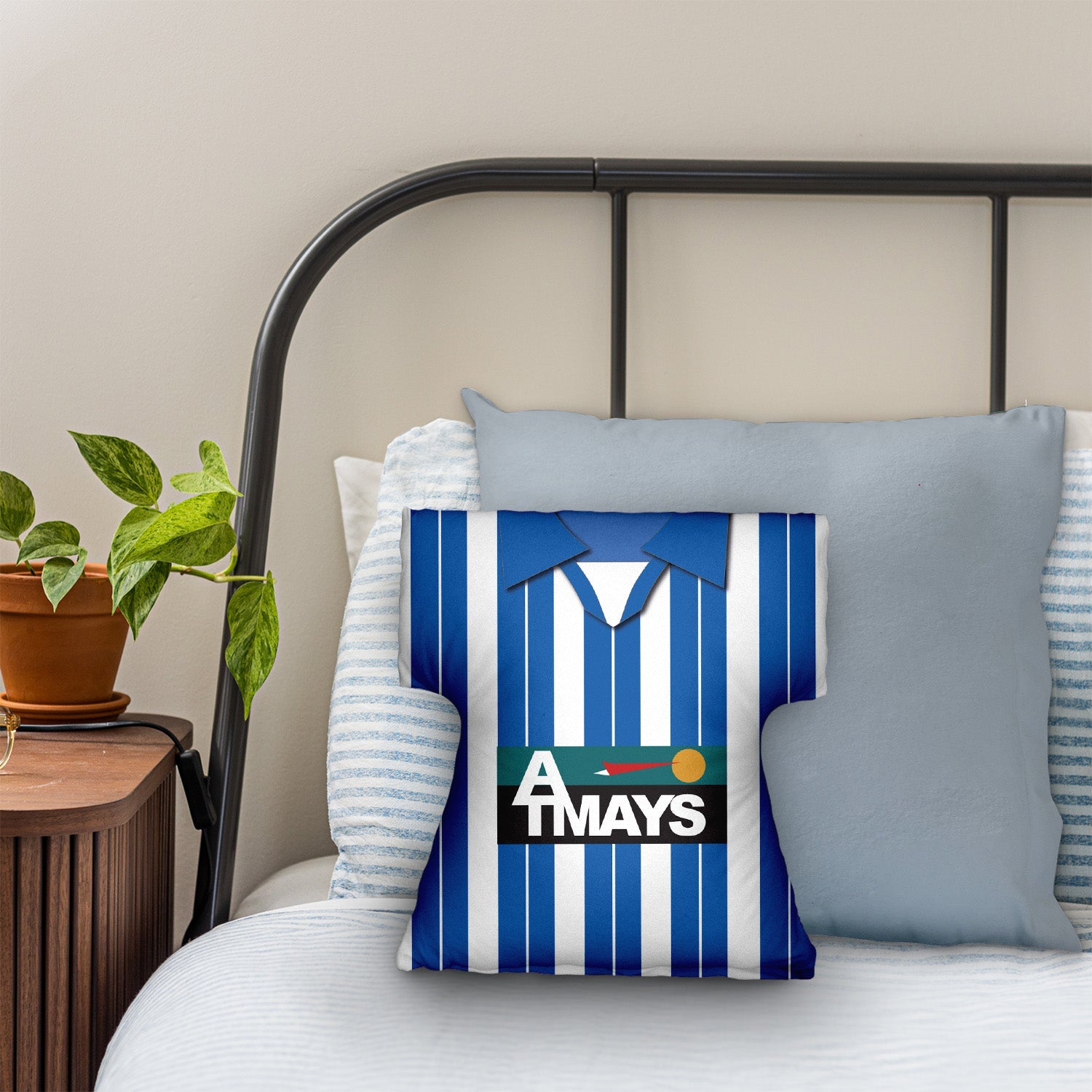 Kilmarnock 1997 Home Shirt - Personalised Retro Shirt Cushion