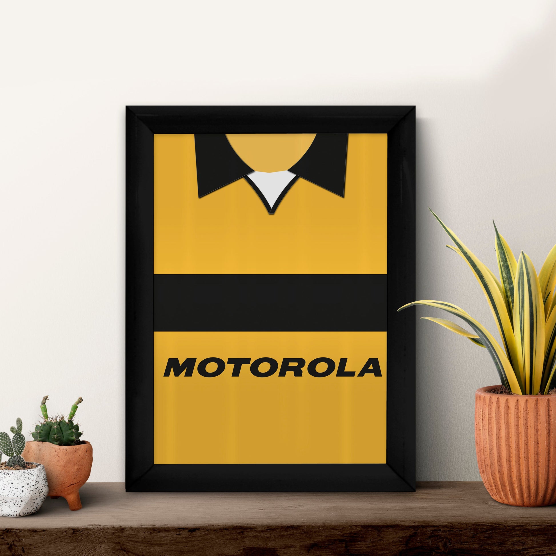 Livingston 2001 Home Shirt - A4 Personalised Metal Sign Plaque